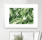 Palm Leaves Pattern Love 2 by Anitas Bellas Art on GIANT ART - coastal