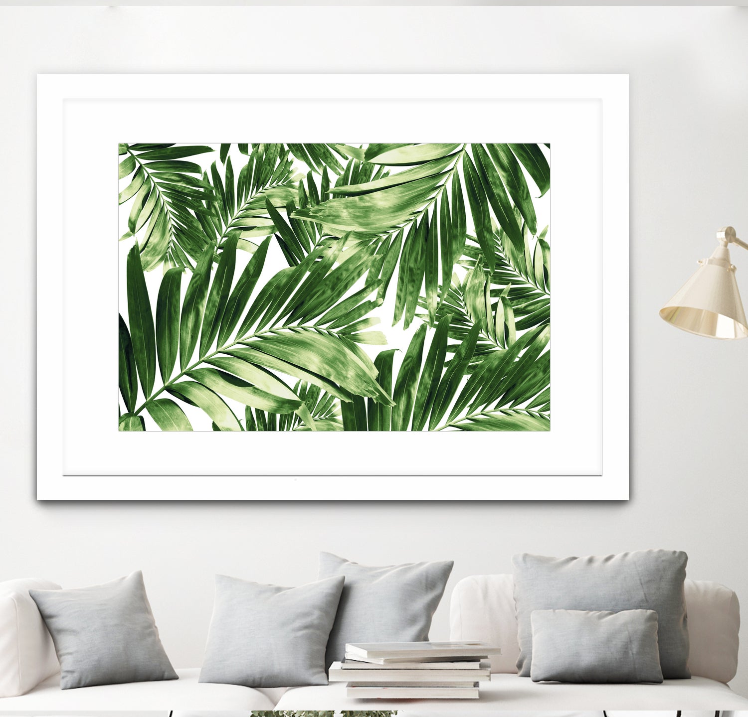 Palm Leaves Pattern Love 2 by Anitas Bellas Art on GIANT ART - coastal