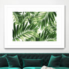 Palm Leaves Pattern Love 2 by Anitas Bellas Art on GIANT ART - coastal