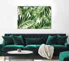 Palm Leaves Pattern Love 2 by Anitas Bellas Art on GIANT ART - coastal