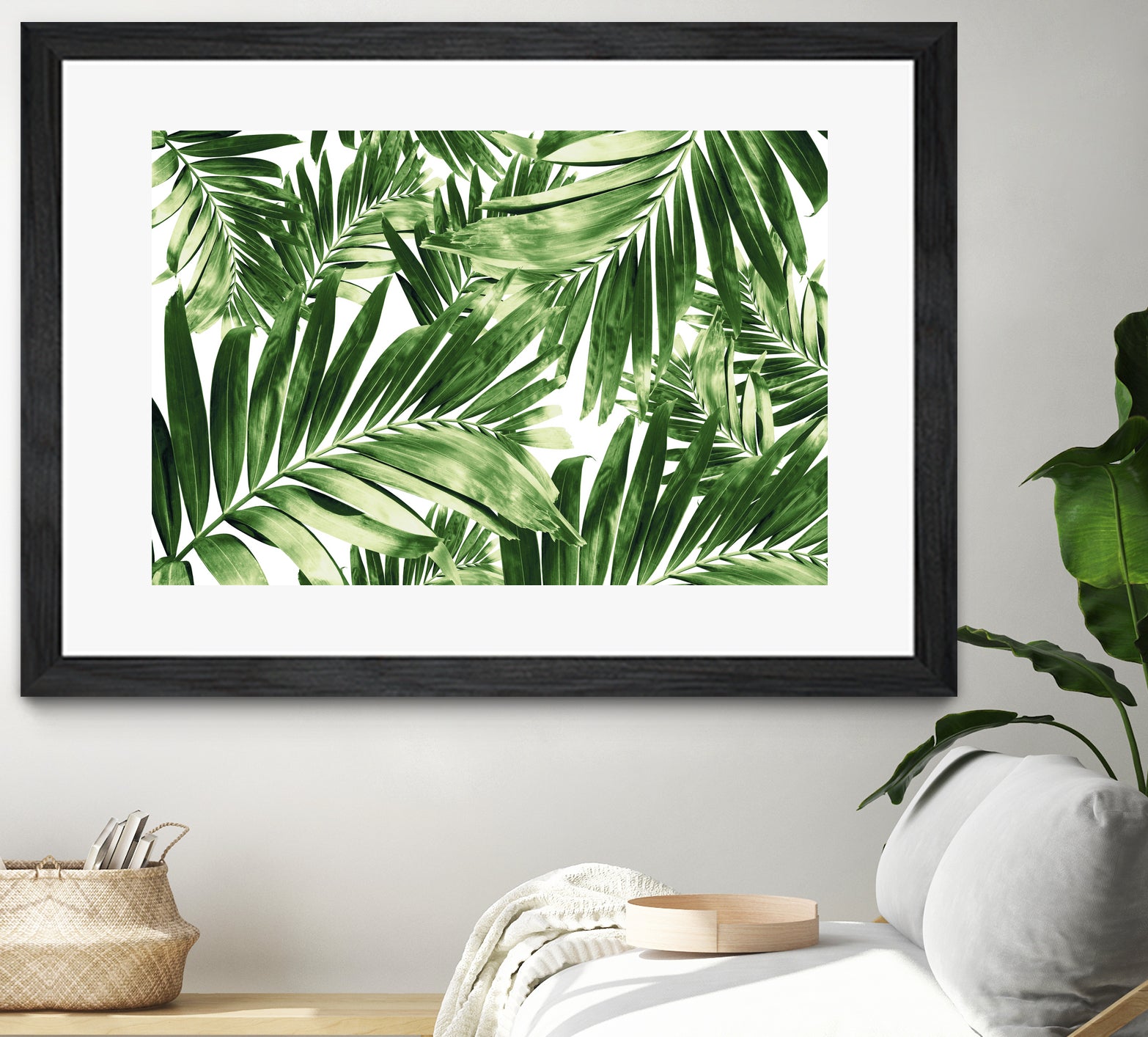 Palm Leaves Pattern Love 2 by Anitas Bellas Art on GIANT ART - coastal