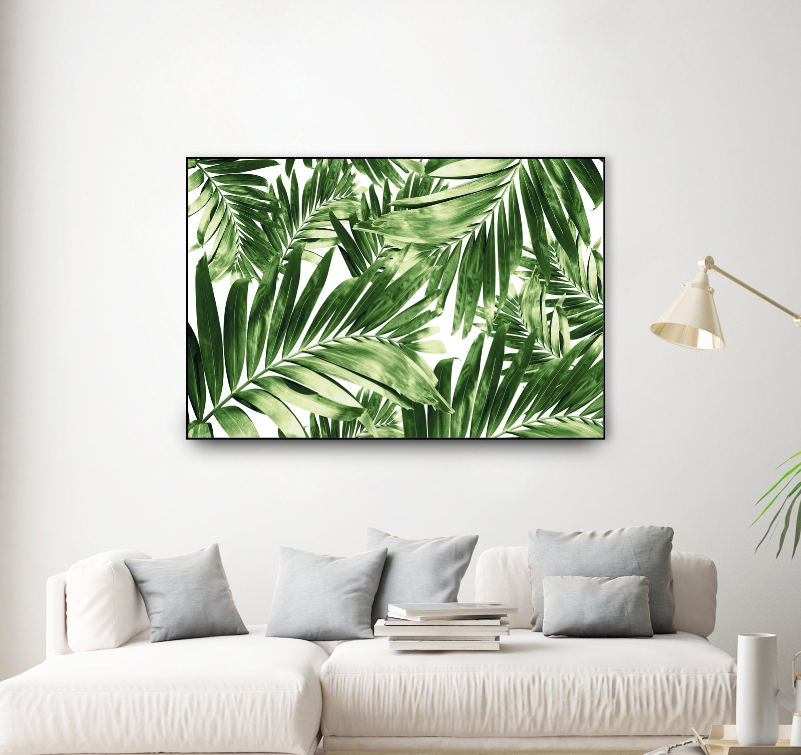 Palm Leaves Pattern Love 2 by Anitas Bellas Art on GIANT ART - coastal