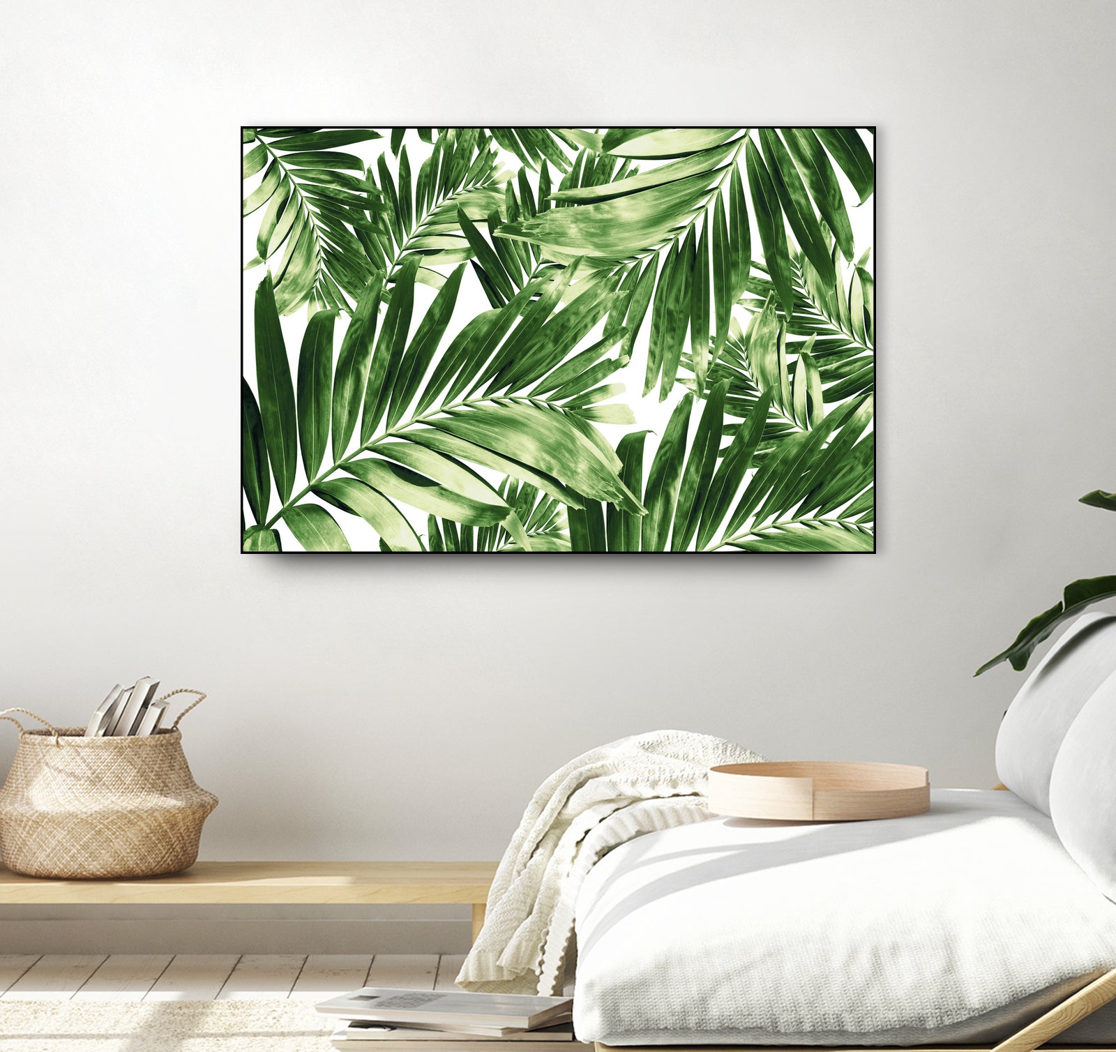 Palm Leaves Pattern Love 2 by Anitas Bellas Art on GIANT ART - coastal