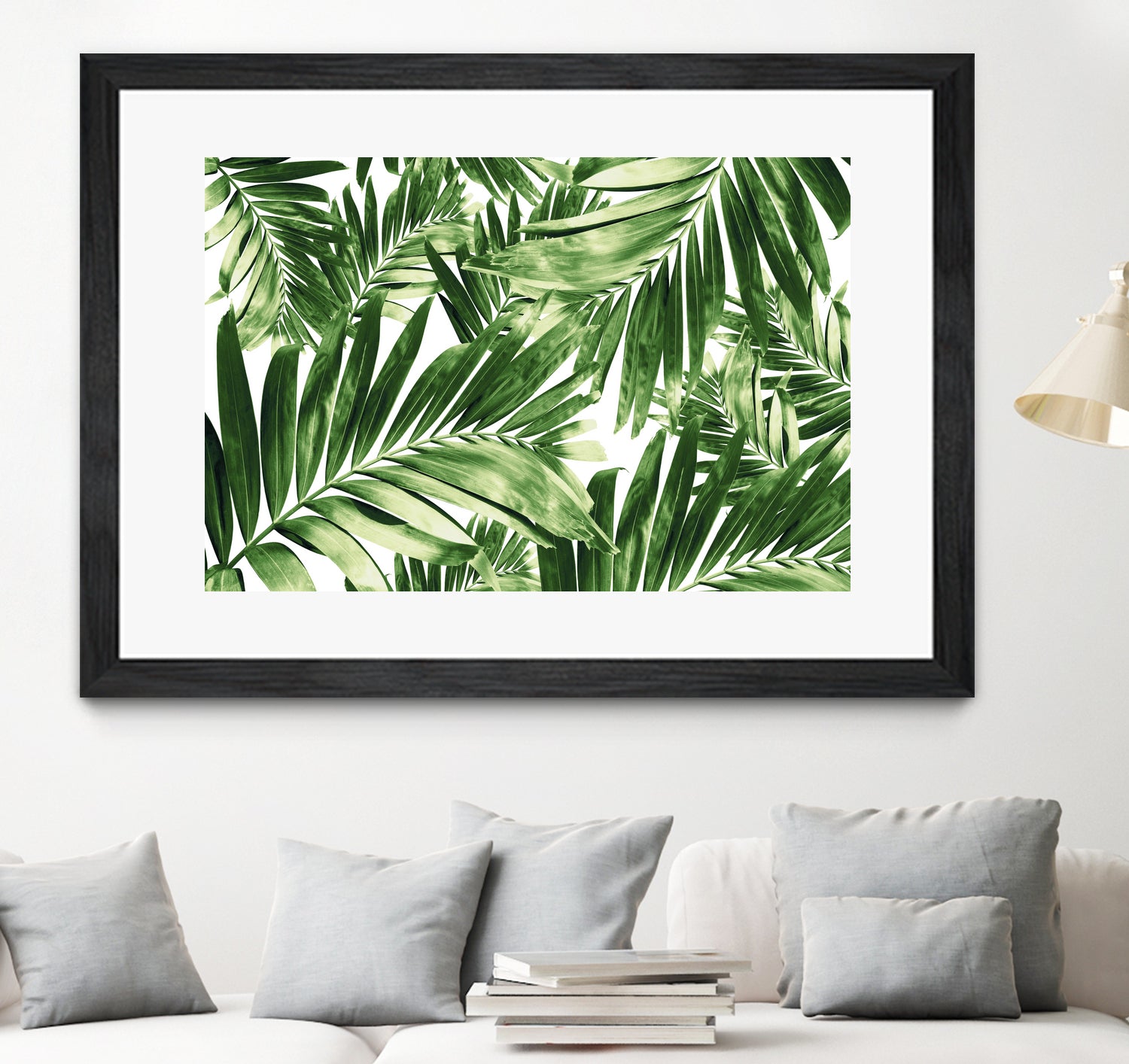 Palm Leaves Pattern Love 2 by Anitas Bellas Art on GIANT ART - coastal