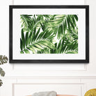 Palm Leaves Pattern Love 2 by Anitas Bellas Art on GIANT ART - coastal