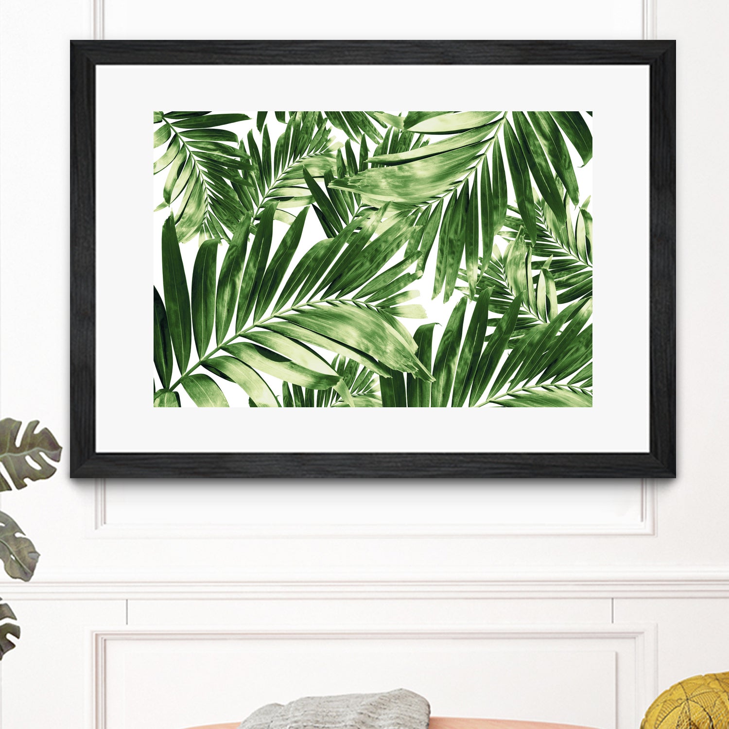 Palm Leaves Pattern Love 2 by Anitas Bellas Art on GIANT ART - coastal