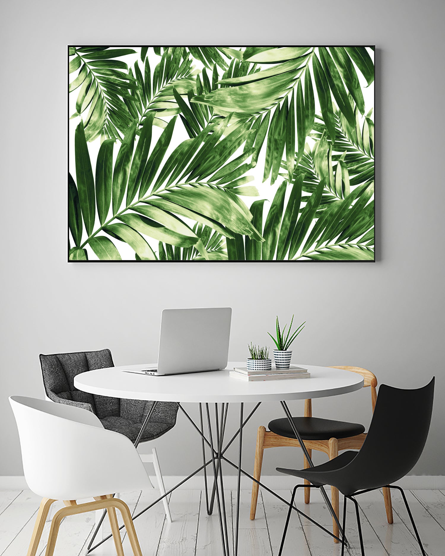 Palm Leaves Pattern Love 2 by Anitas Bellas Art on GIANT ART - coastal