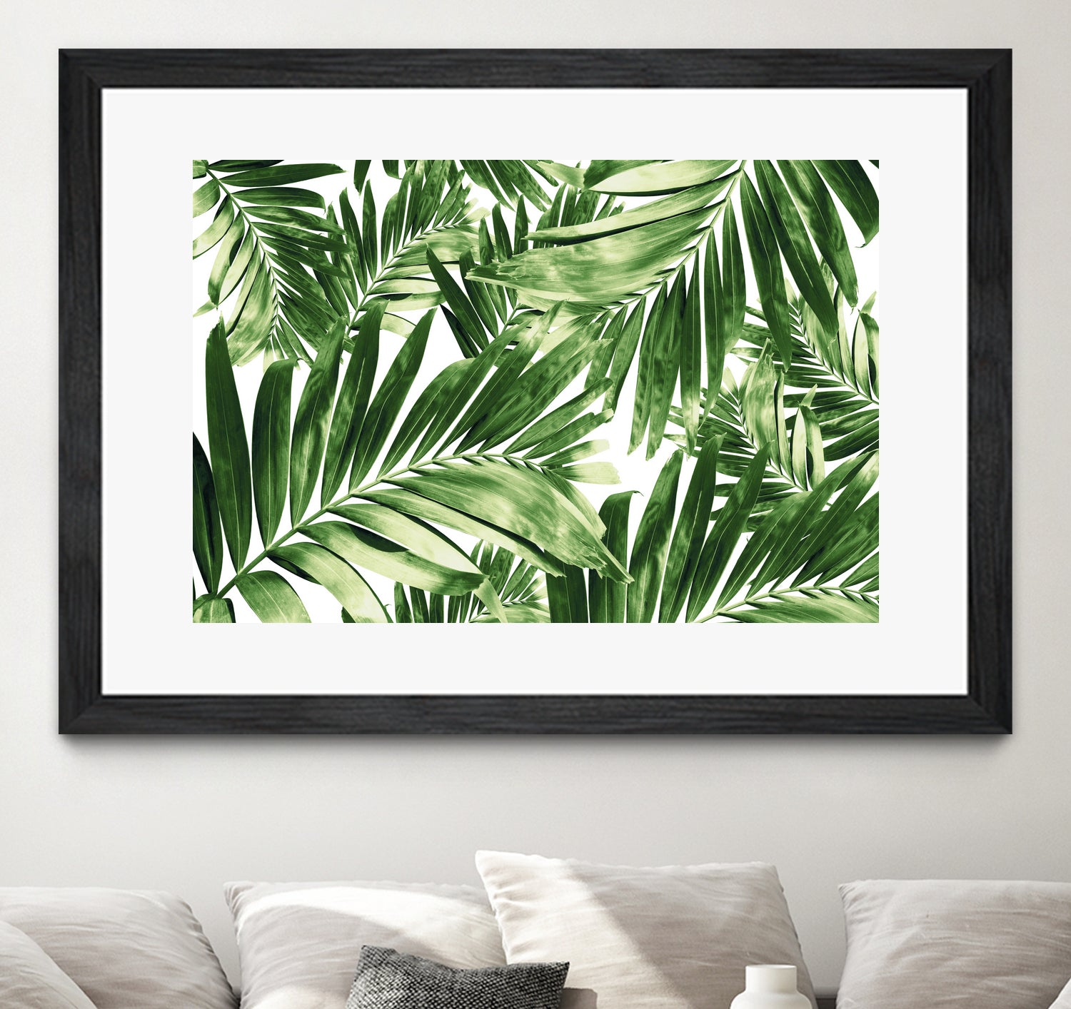 Palm Leaves Pattern Love 2 by Anitas Bellas Art on GIANT ART - coastal