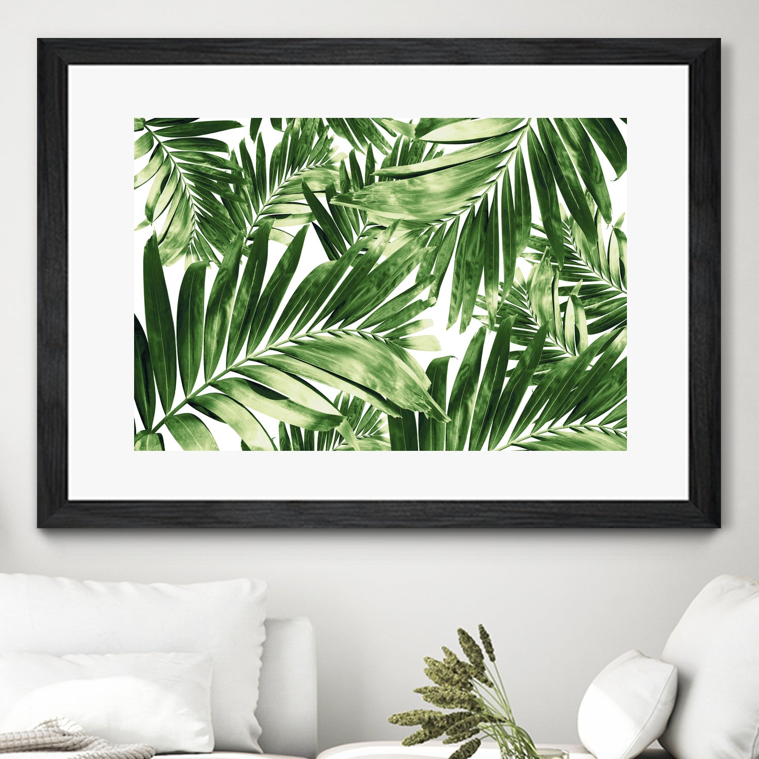 Palm Leaves Pattern Love 2 by Anitas Bellas Art on GIANT ART - coastal