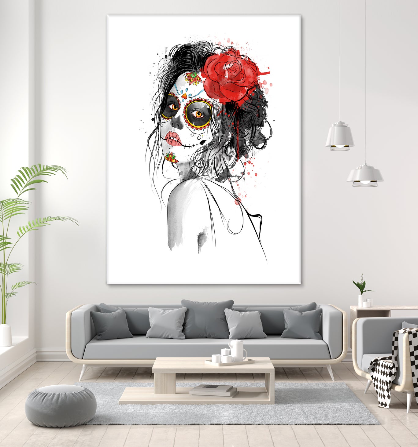 Dia de los Muertos by Antonio Camarena on GIANT ART - white digital painting