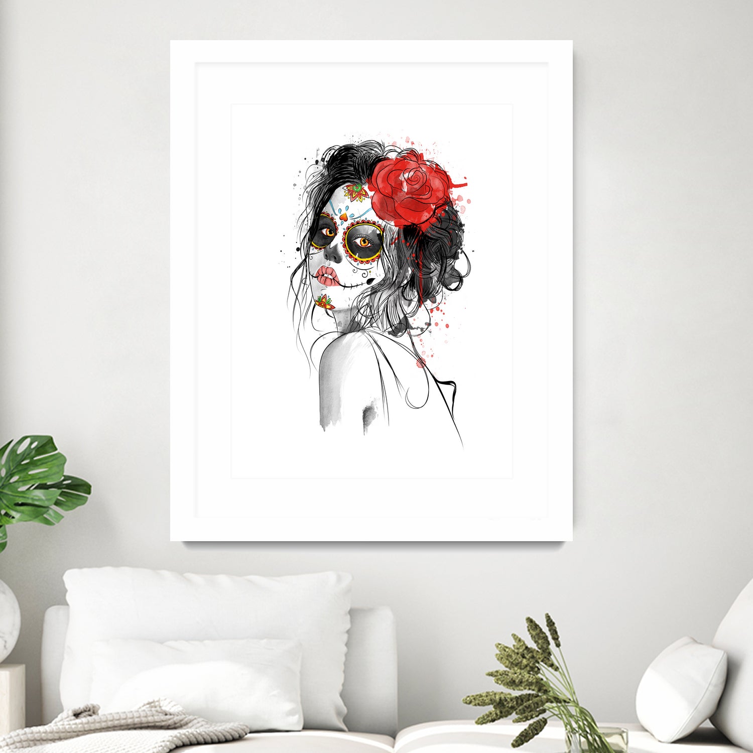 Dia de los Muertos by Antonio Camarena on GIANT ART - white digital painting