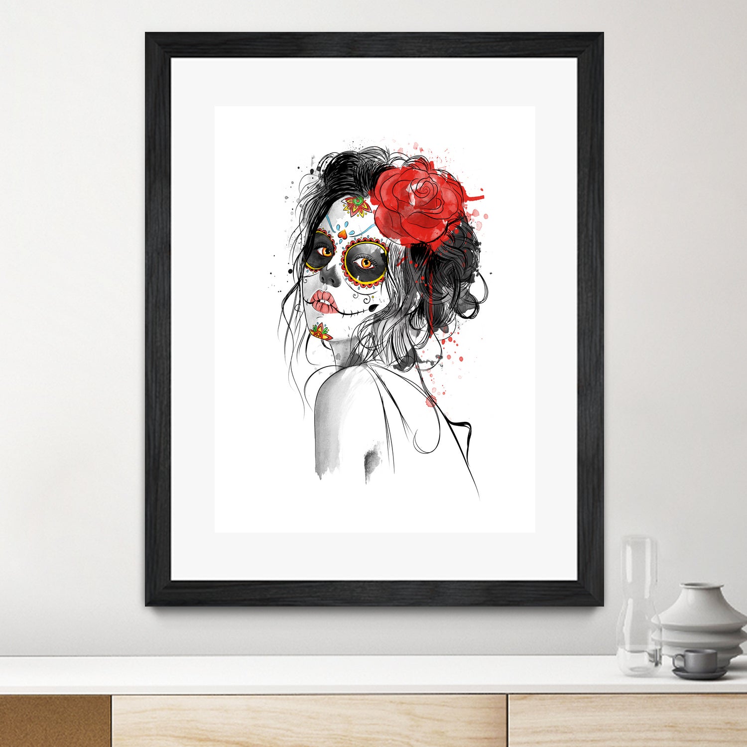 Dia de los Muertos by Antonio Camarena on GIANT ART - white digital painting