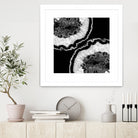 Gray Black White Agate Glitter Glamor #7 #gem #decor #art by Anita & Bella Jantz on GIANT ART - black photo illustration