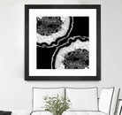 Gray Black White Agate Glitter Glamor #7 #gem #decor #art by Anita & Bella Jantz on GIANT ART - black photo illustration