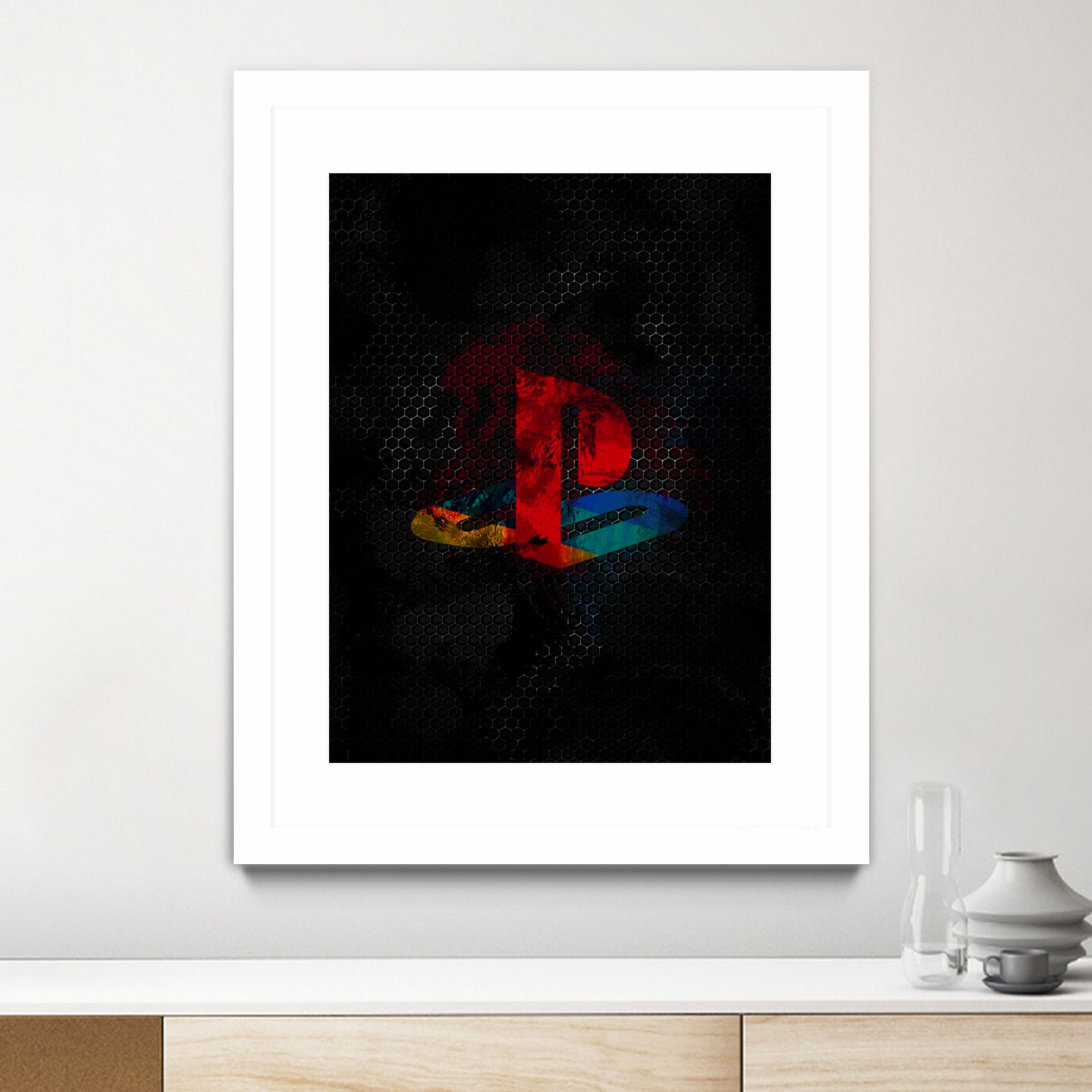 PlayStation dark splatter by Jurijs Permanickis on GIANT ART - black digital painting