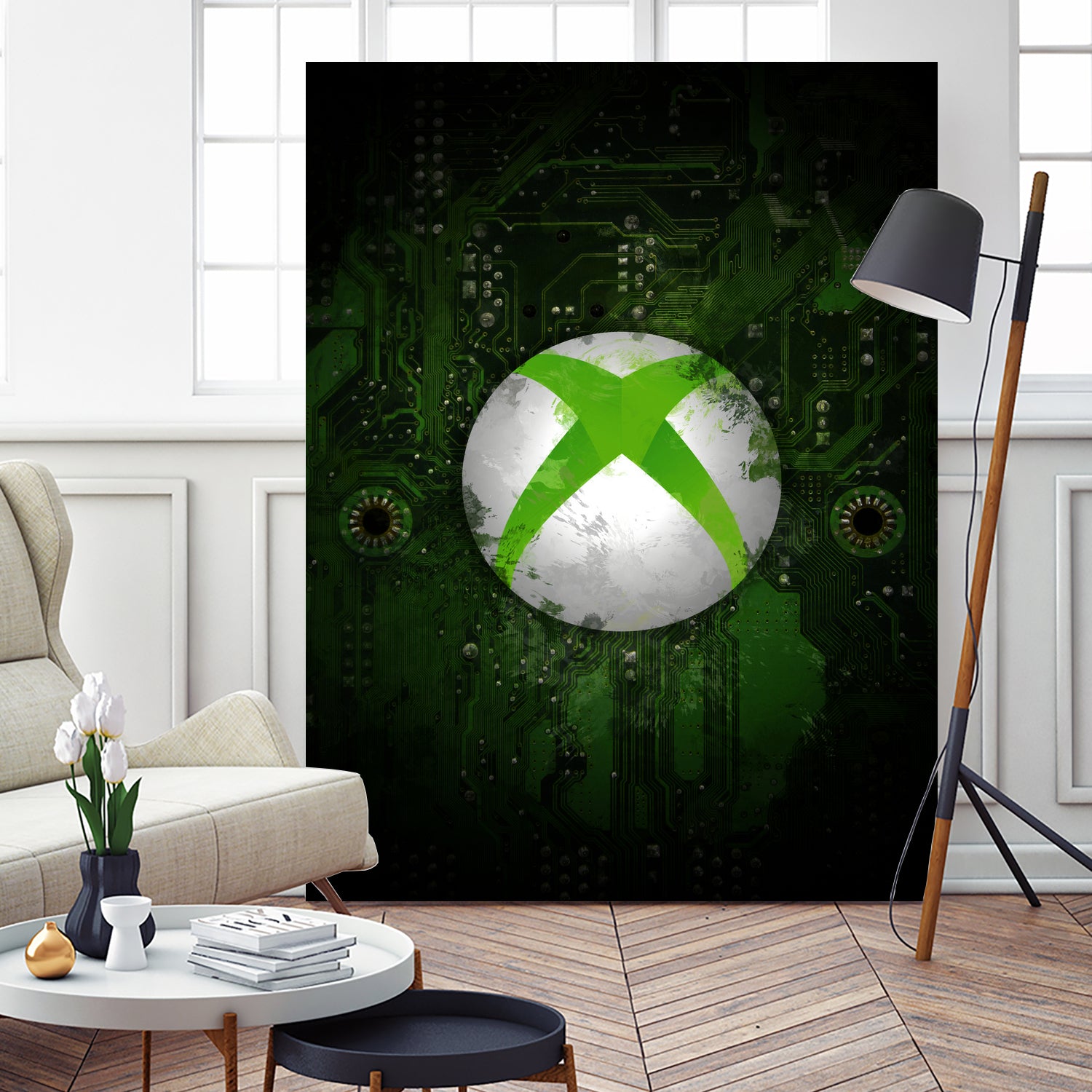 Xbox dark splatter by Jurijs Permanickis on GIANT ART - green digital painting