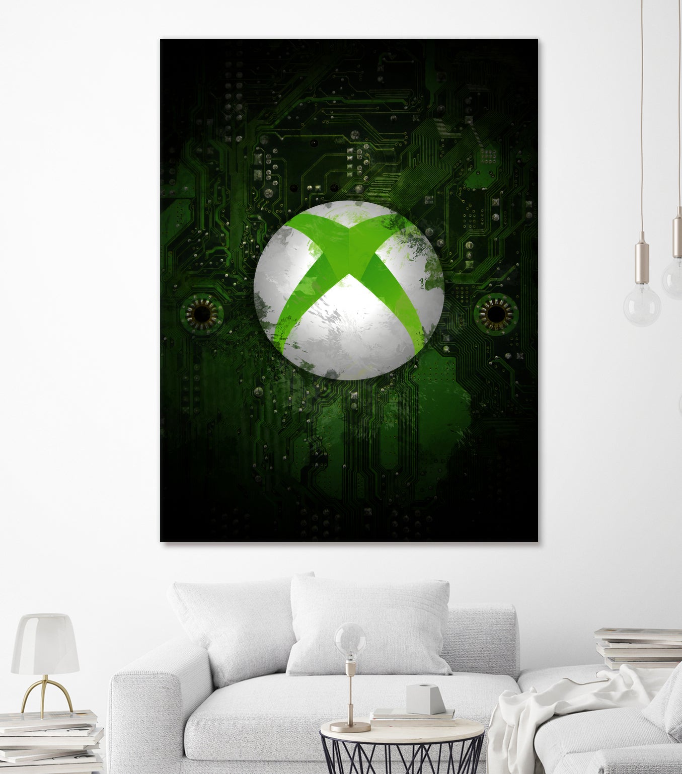 Xbox dark splatter by Jurijs Permanickis on GIANT ART - green digital painting