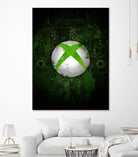 Xbox dark splatter by Jurijs Permanickis on GIANT ART - green digital painting