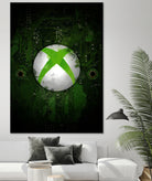 Xbox dark splatter by Jurijs Permanickis on GIANT ART - green digital painting