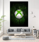 Xbox dark splatter by Jurijs Permanickis on GIANT ART - green digital painting