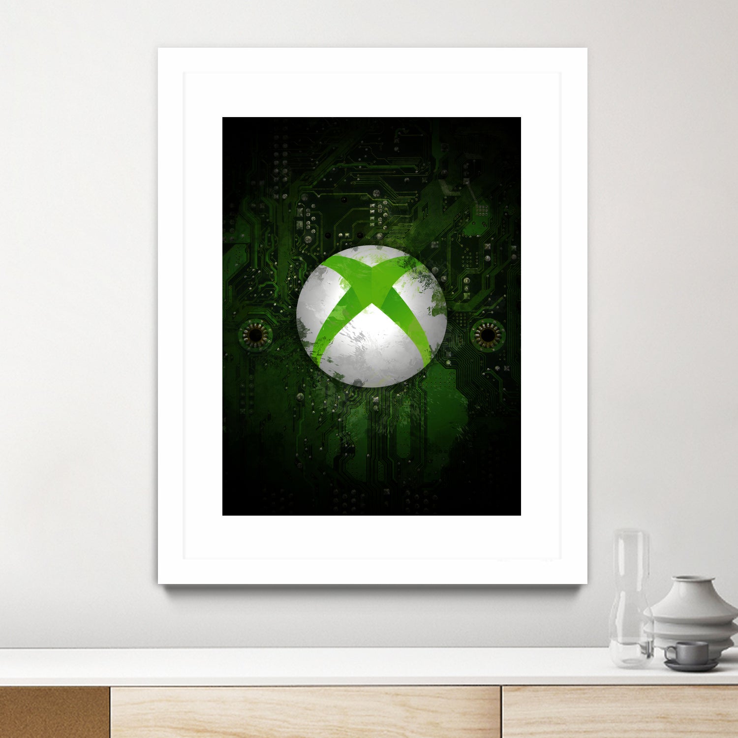 Xbox dark splatter by Jurijs Permanickis on GIANT ART - green digital painting