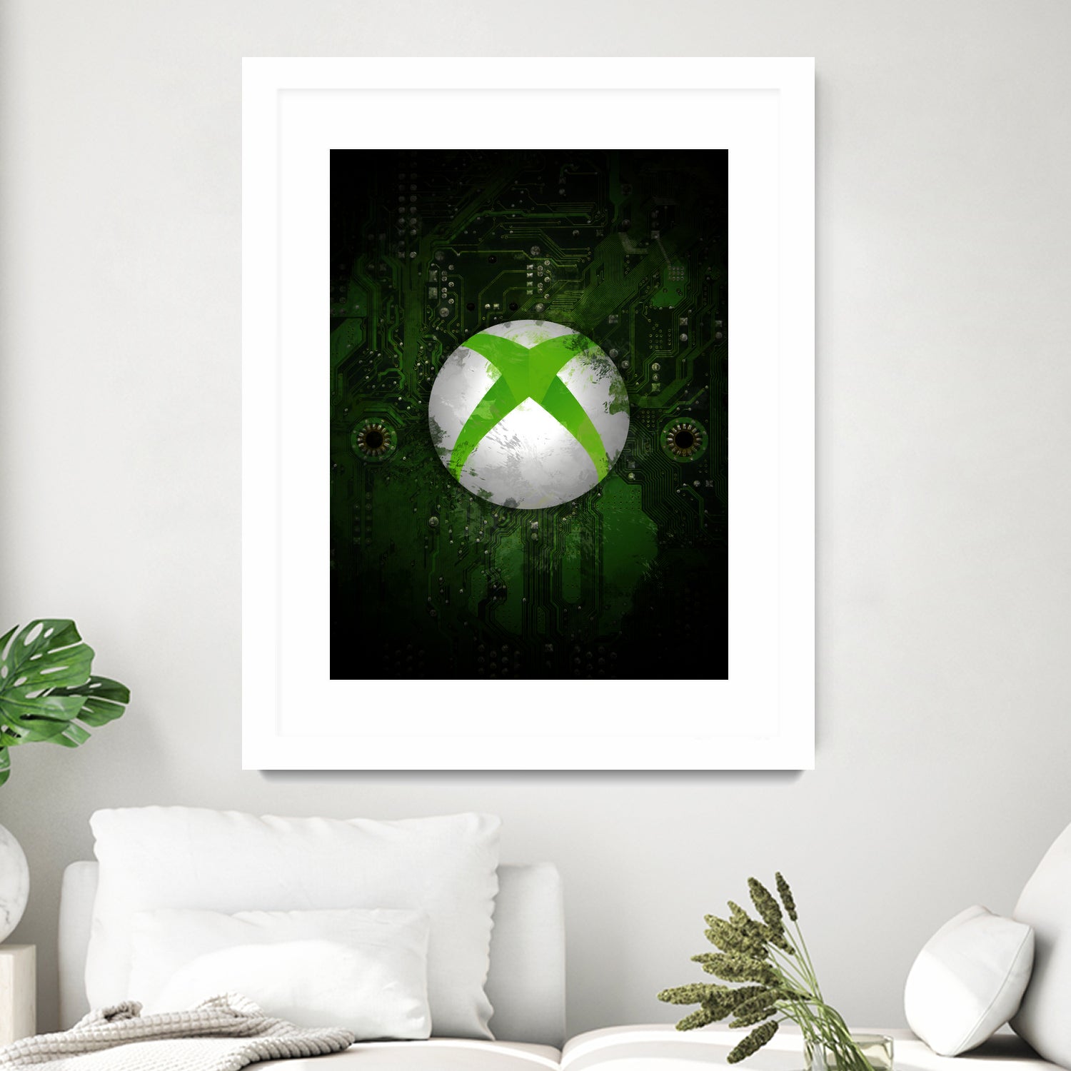 Xbox dark splatter by Jurijs Permanickis on GIANT ART - green digital painting