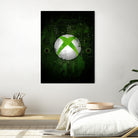 Xbox dark splatter by Jurijs Permanickis on GIANT ART - green digital painting