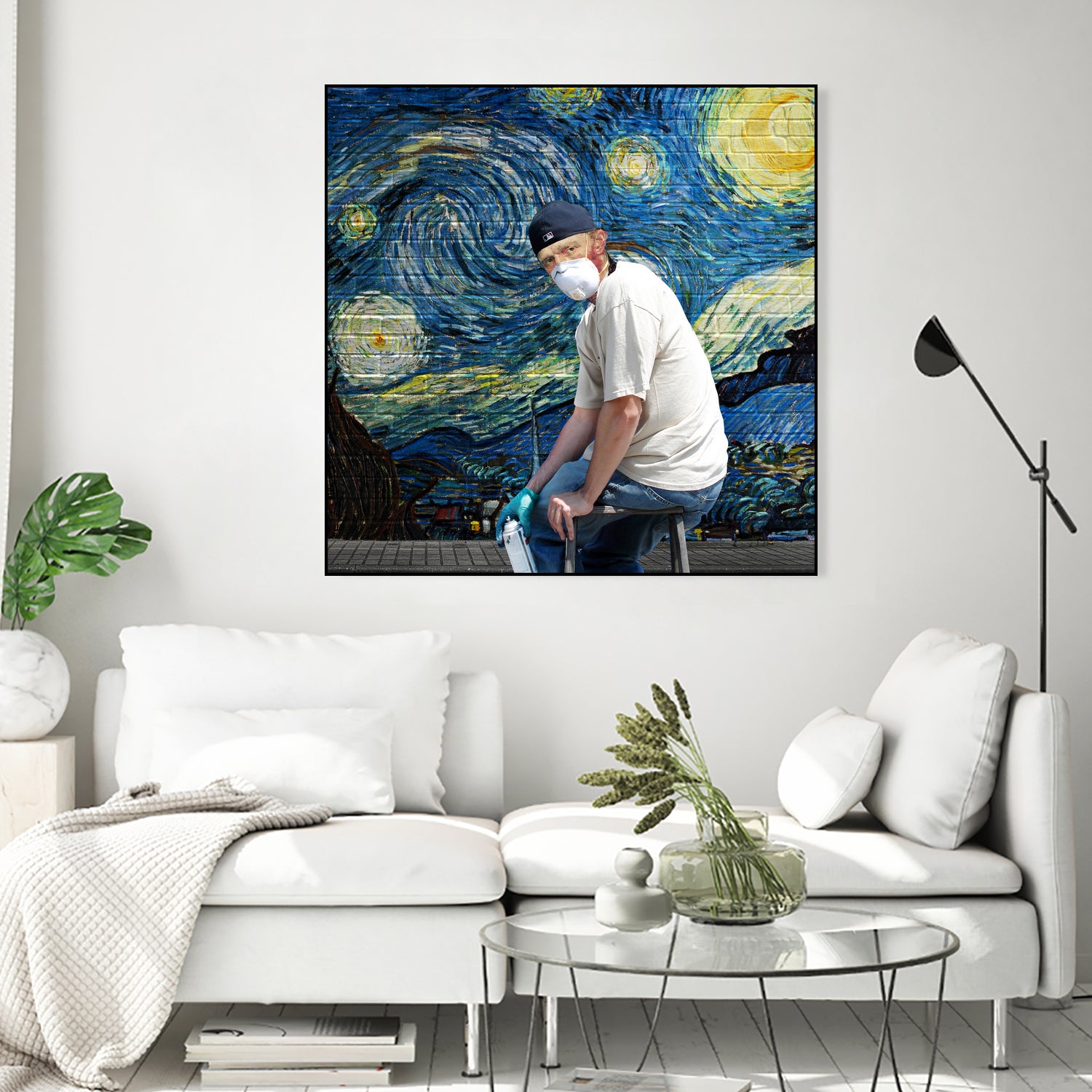 Street Art (Van Gogh) by Mehmet Geren on GIANT ART - blue photo manipulation