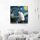 Street Art (Van Gogh) by Mehmet Geren on GIANT ART - blue photo manipulation