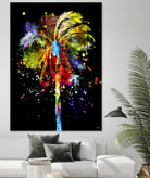 Palm Tree by Daniel Janda on GIANT ART - black mixed media