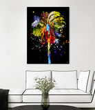 Palm Tree by Daniel Janda on GIANT ART - black mixed media