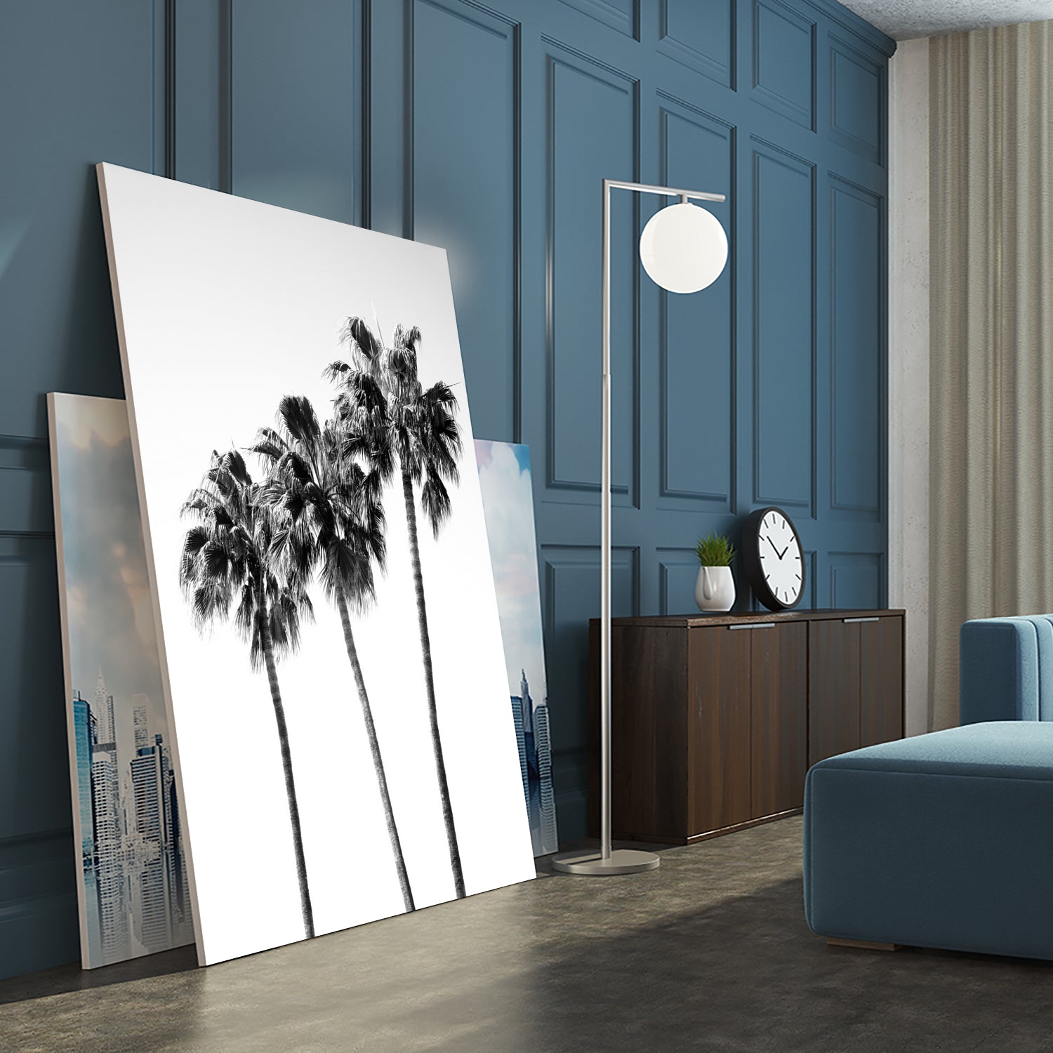 Palm Trees Black White 4 by Anitas Bellas Art on GIANT ART - coastal