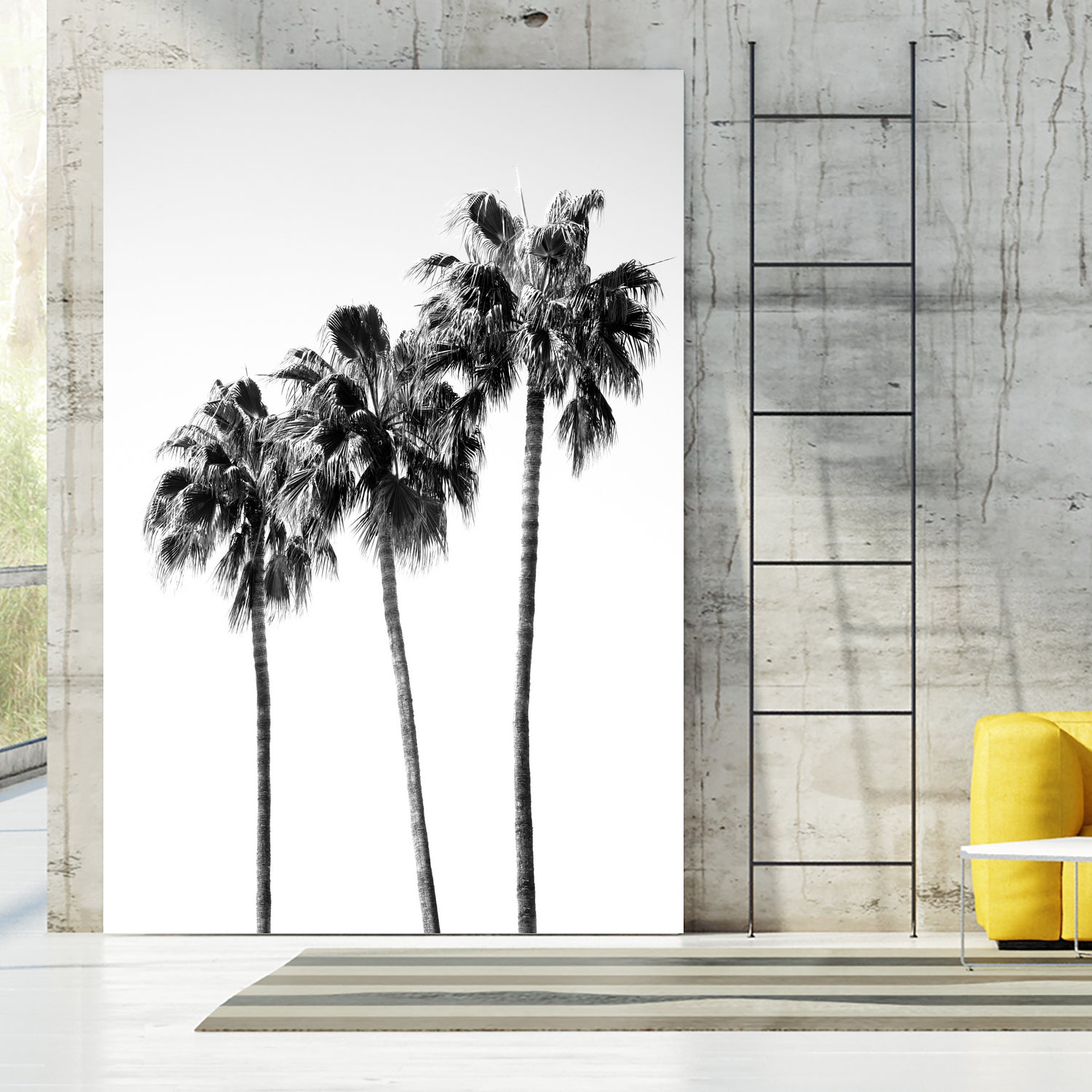 Palm Trees Black White 4 by Anitas Bellas Art on GIANT ART - coastal