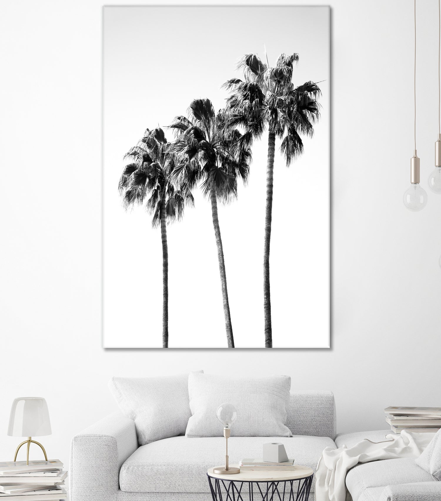 Palm Trees Black White 4 by Anitas Bellas Art on GIANT ART - coastal