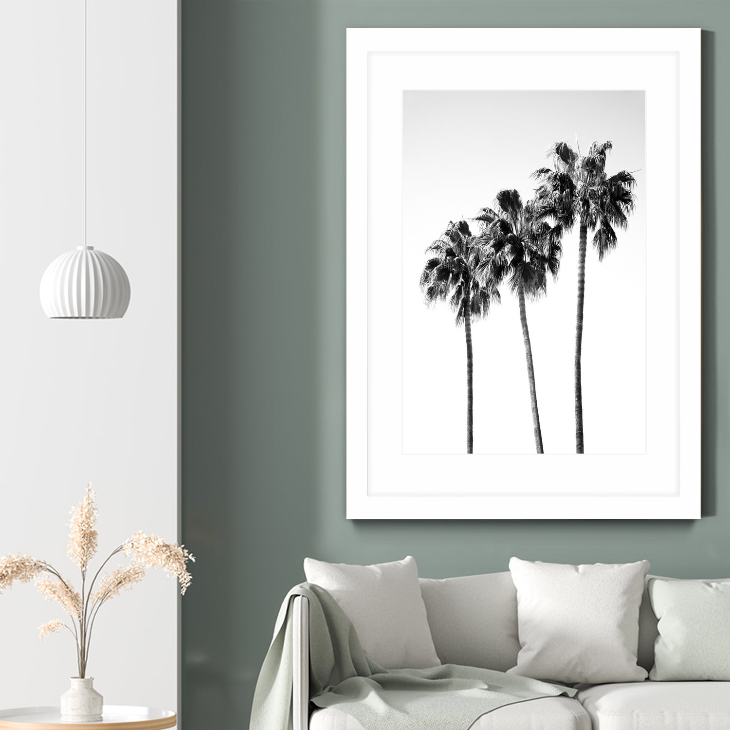 Palm Trees Black White 4 by Anitas Bellas Art on GIANT ART - coastal