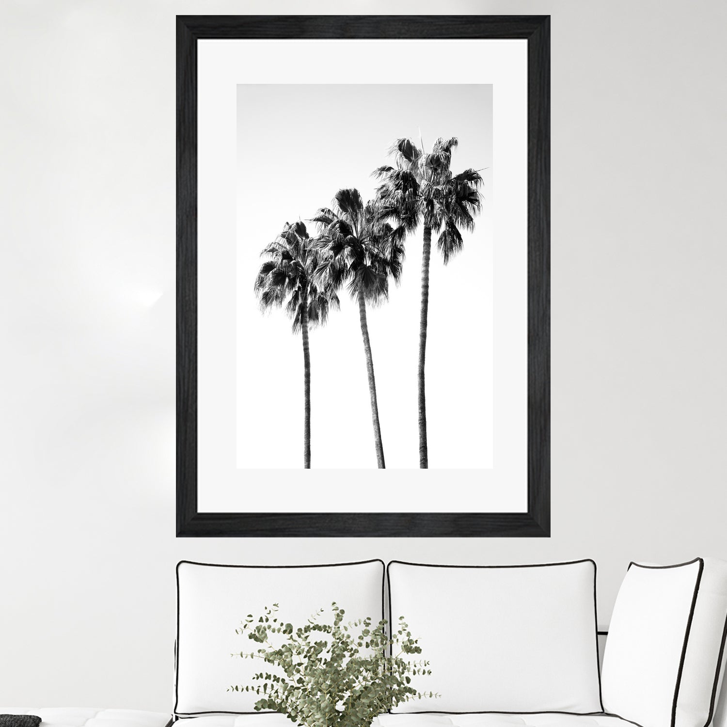 Palm Trees Black White 4 by Anitas Bellas Art on GIANT ART - coastal