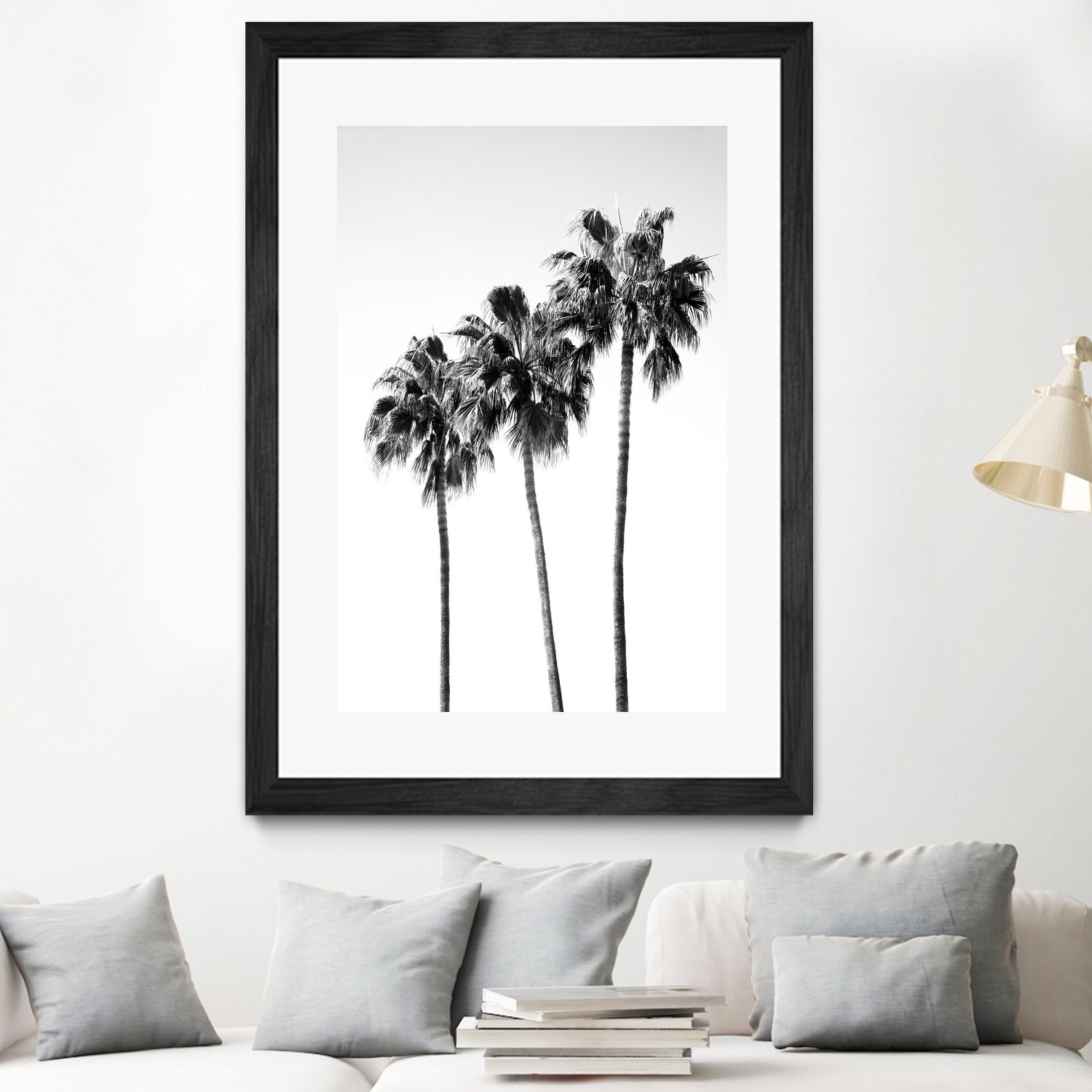 Palm Trees Black White 4 by Anitas Bellas Art on GIANT ART - coastal