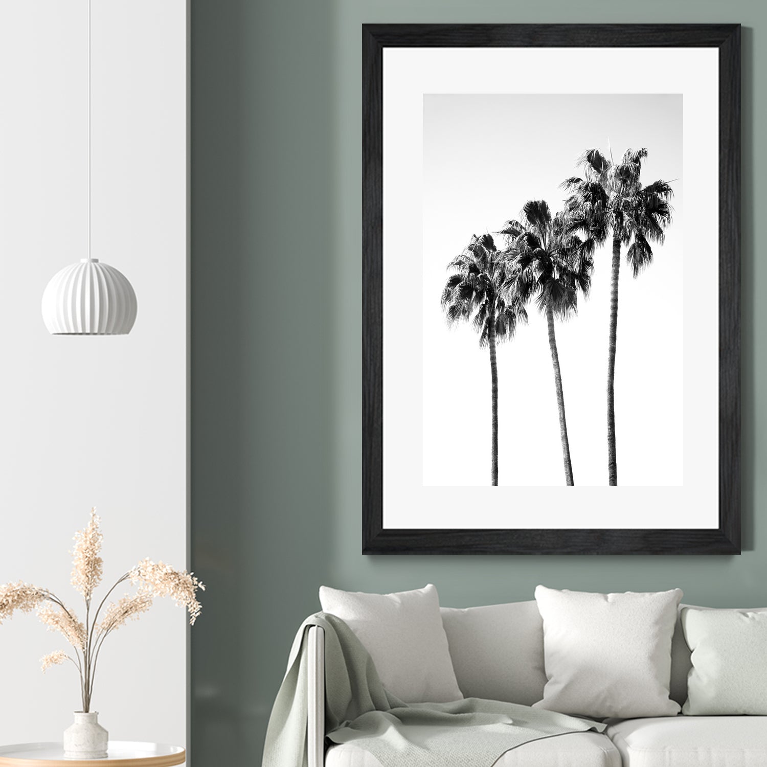 Palm Trees Black White 4 by Anitas Bellas Art on GIANT ART - coastal