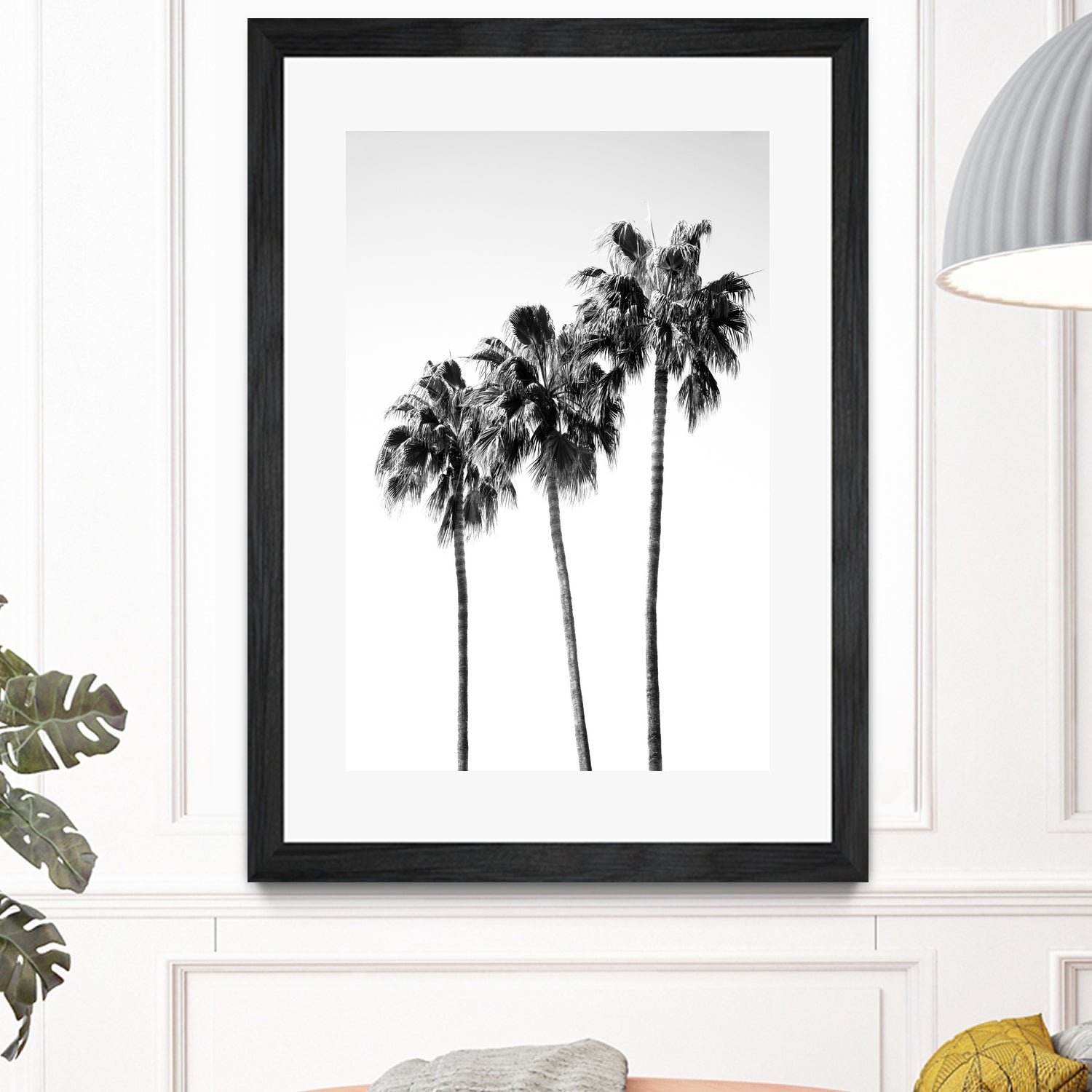 Palm Trees Black White 4 by Anitas Bellas Art on GIANT ART - coastal