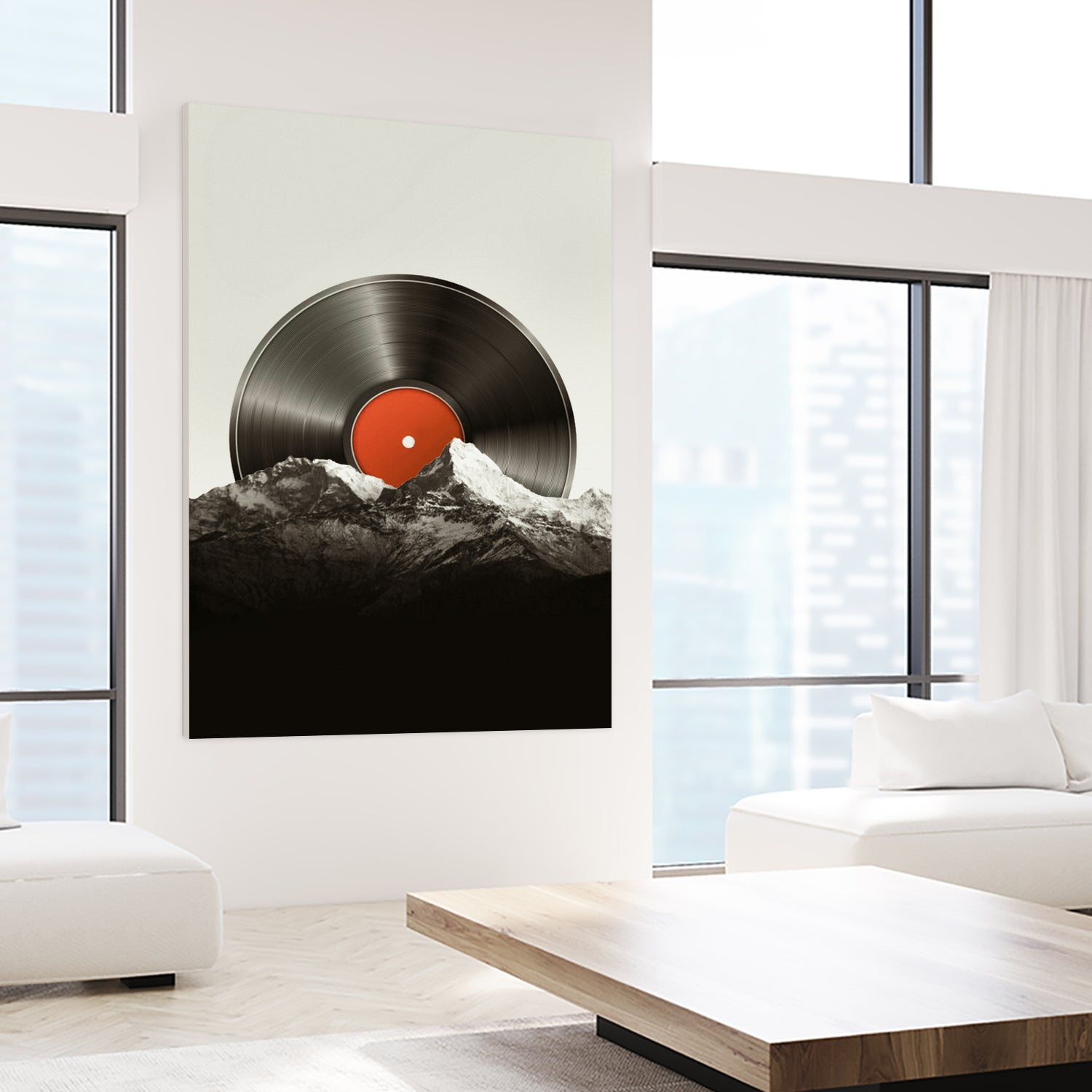 Retro vinyl record by Menelaos Trompoukis on GIANT ART - black digital painting