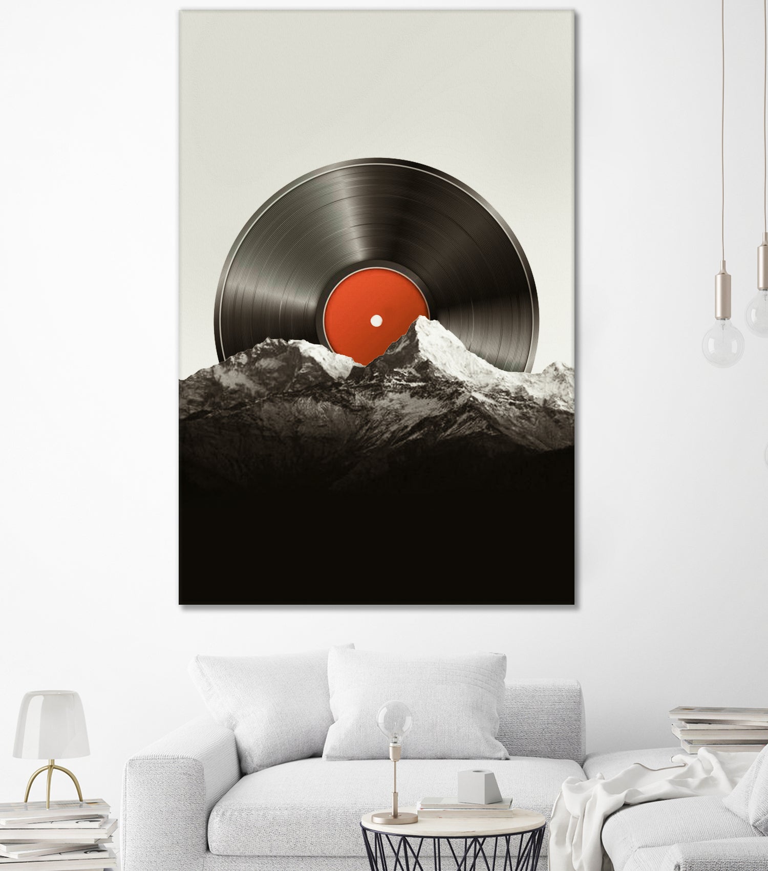 Retro vinyl record by Menelaos Trompoukis on GIANT ART - black digital painting