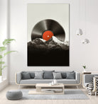 Retro vinyl record by Menelaos Trompoukis on GIANT ART - black digital painting