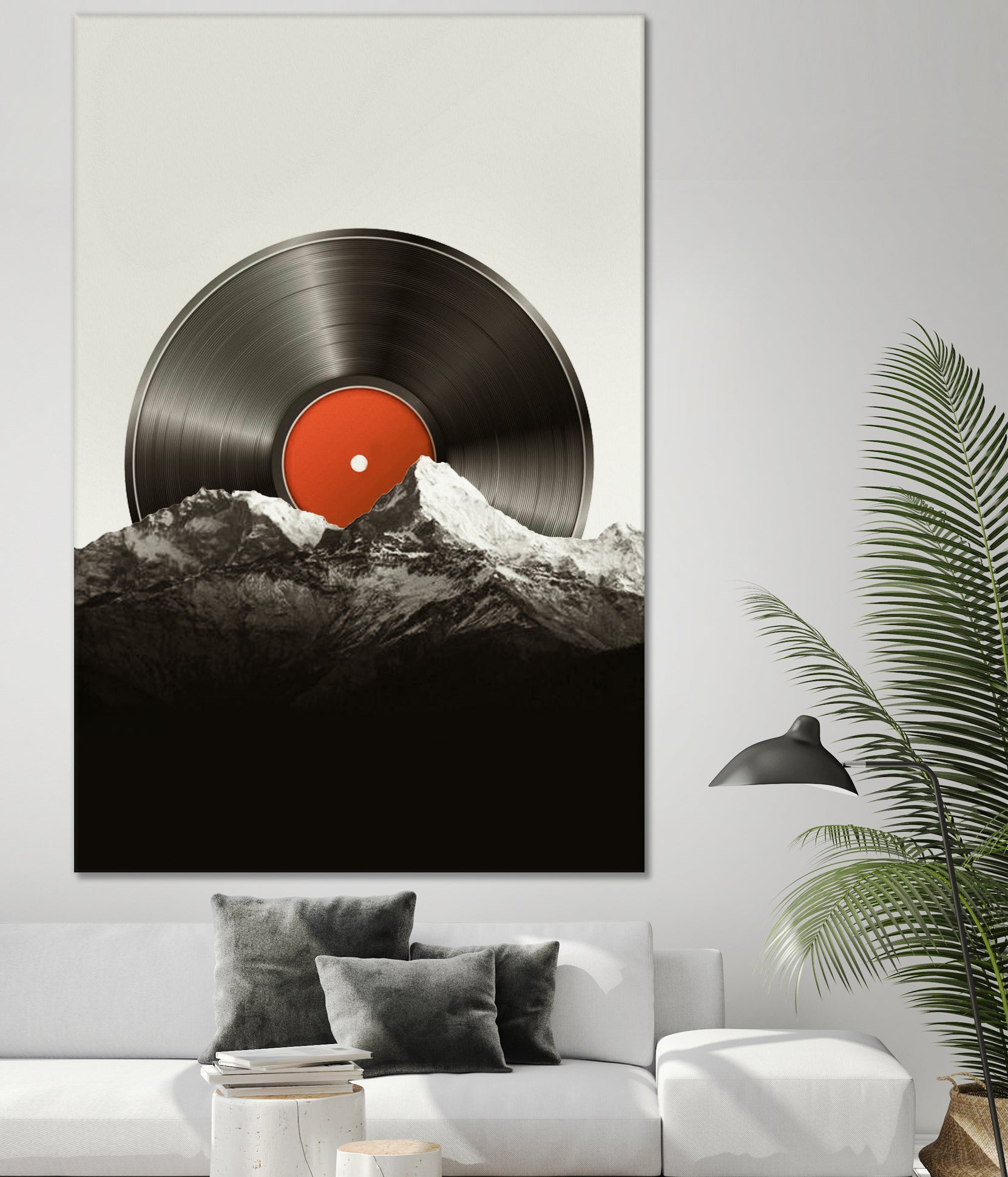 Retro vinyl record by Menelaos Trompoukis on GIANT ART - black digital painting