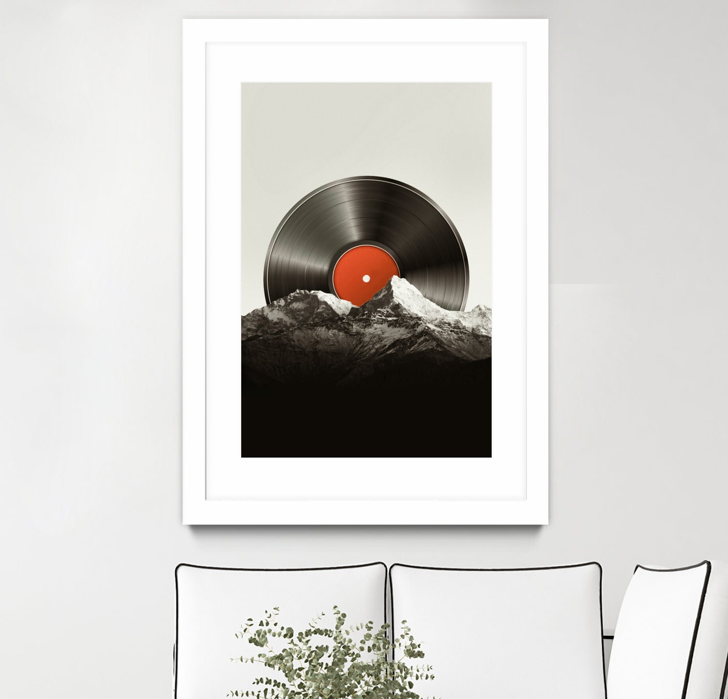 Retro vinyl record by Menelaos Trompoukis on GIANT ART - black digital painting