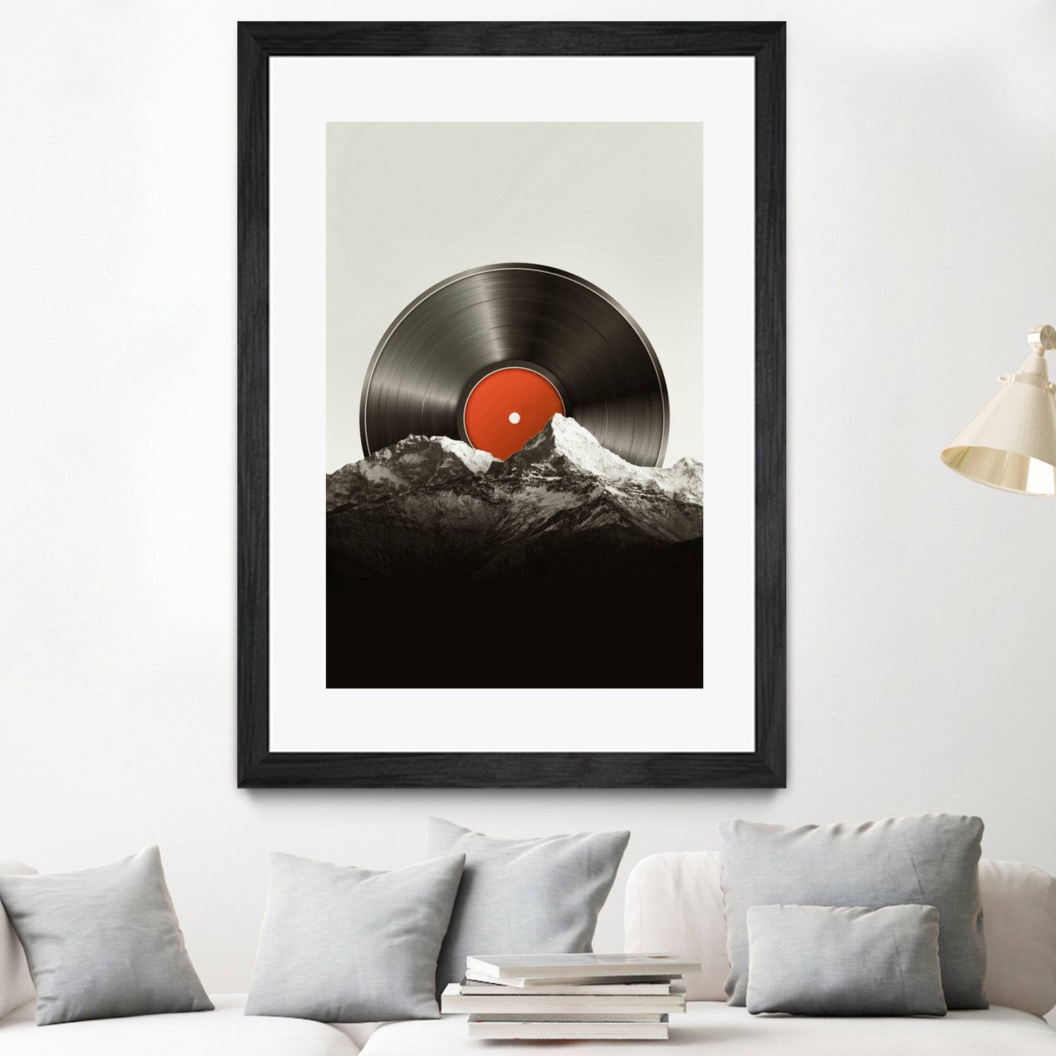 Retro vinyl record by Menelaos Trompoukis on GIANT ART - black digital painting