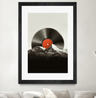 Retro vinyl record by Menelaos Trompoukis on GIANT ART - black digital painting