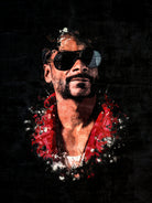 Snoop Dogg Splatter Painting by Jurijs Permanickis on GIANT ART - black digital painting