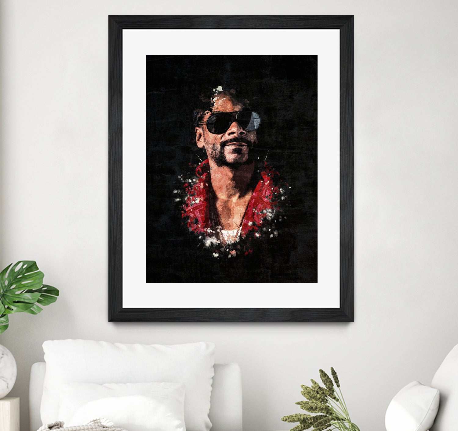 Snoop Dogg Splatter Painting by Jurijs Permanickis on GIANT ART - black digital painting