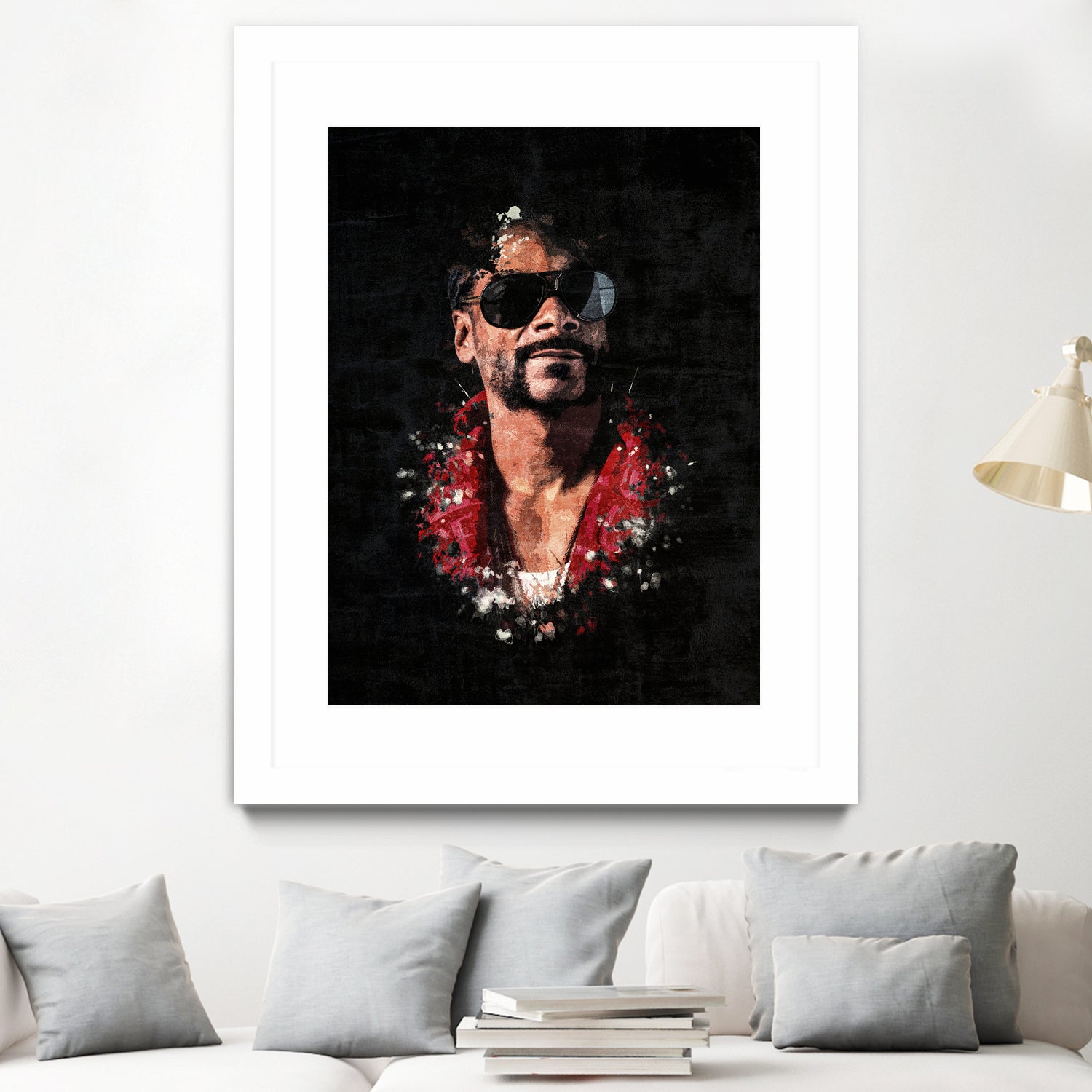 Snoop Dogg Splatter Painting by Jurijs Permanickis on GIANT ART - black digital painting