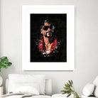 Snoop Dogg Splatter Painting by Jurijs Permanickis on GIANT ART - black digital painting